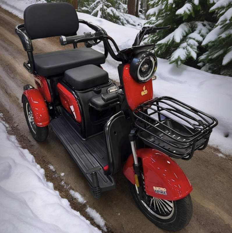 Электротрицикл Electrotrike Бумеранг 3000 красный